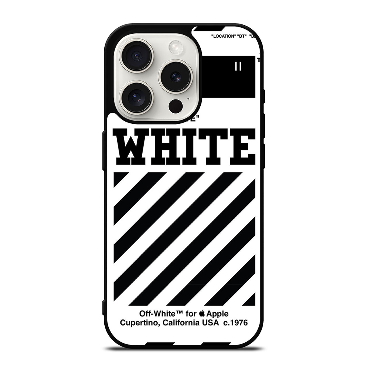 OFF WHITE LOGO 3 iPhone 15 Pro Case